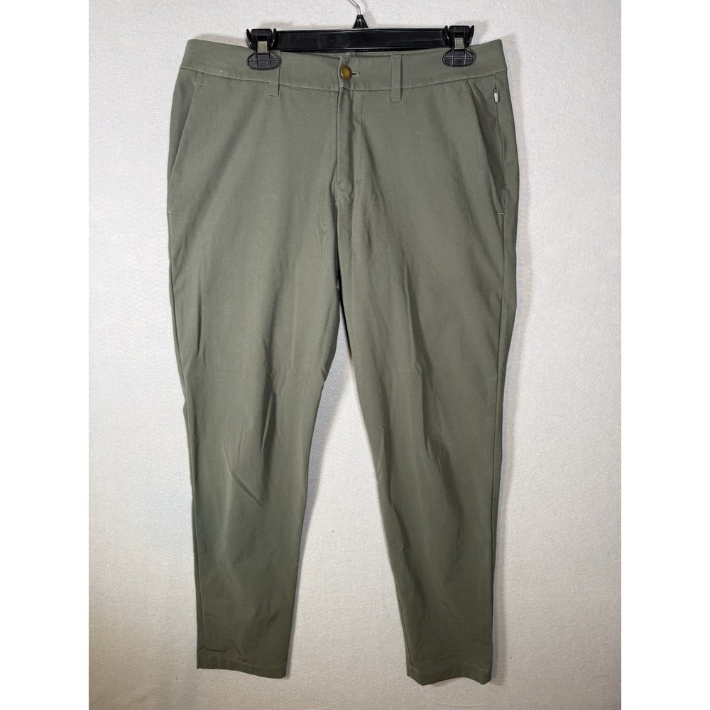 Lot 2 Lululemon ABC Slim Fit Trousers Mens 32x30 Warpstreme Green Blue LM5A04S - Picture 6 of 12
